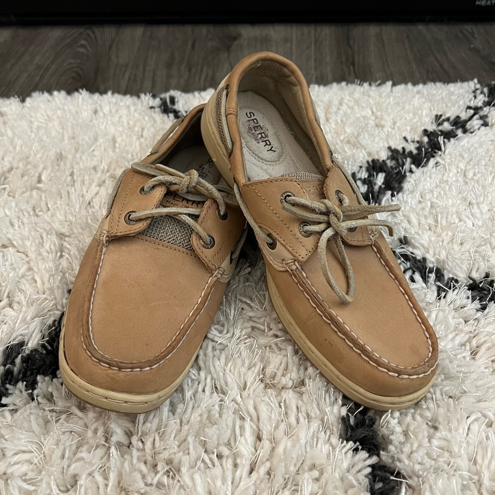 Tan Sperry Size 7.5 Top-Sider Boat Shoes